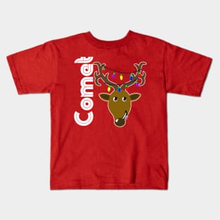 Family Christmas Photo "Comet" Design Kids T-Shirt